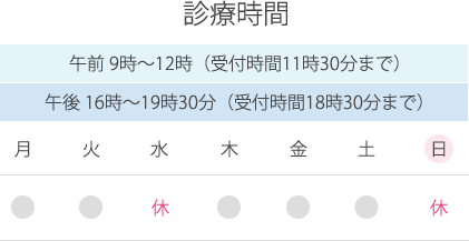 診療時間表